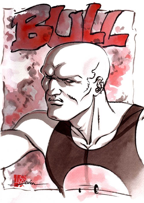 Isha-daw-tattoo-Loches-Bull portrait 90