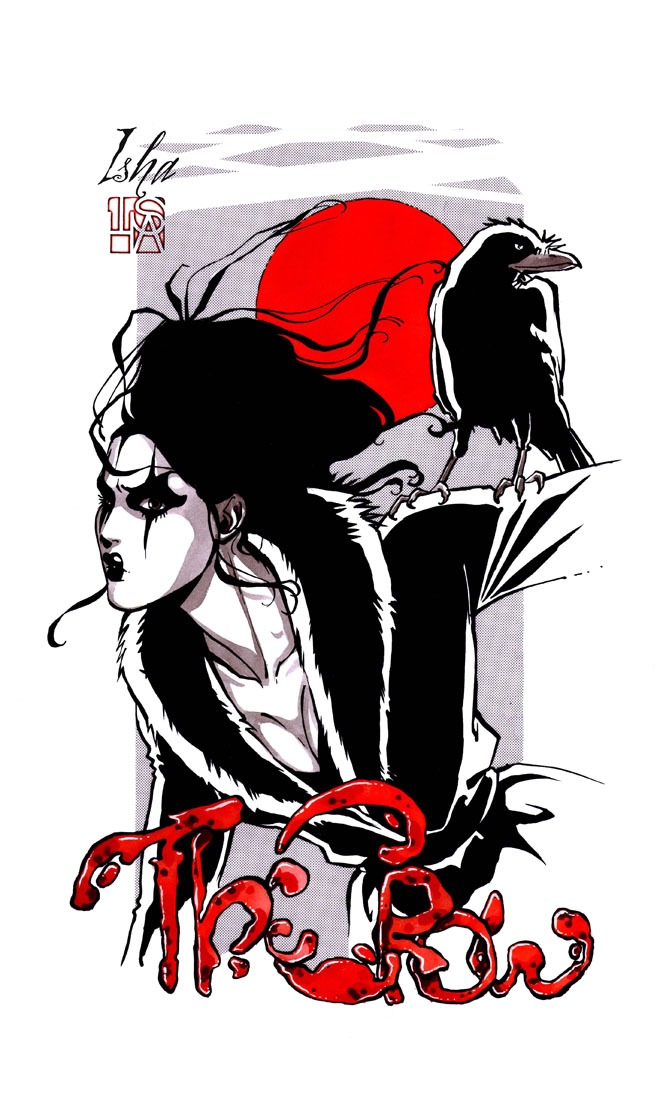 Isha-daw-tattoo-Loches-glossy crow-X_leg