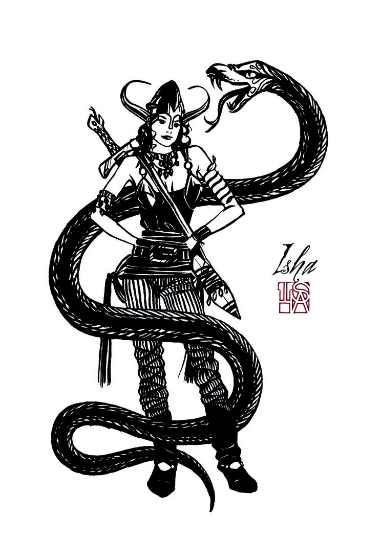 Isha-daw-tattoo-Loches-vikingirl_leg